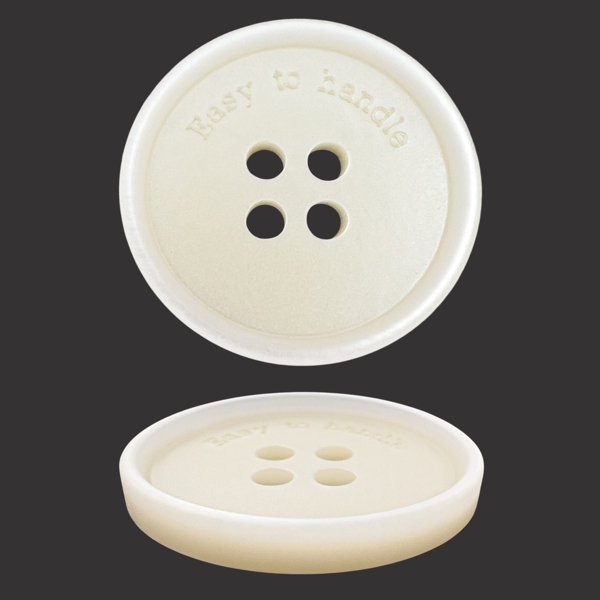 Пуговица пластиковая, L32 (20мм), цвет белый